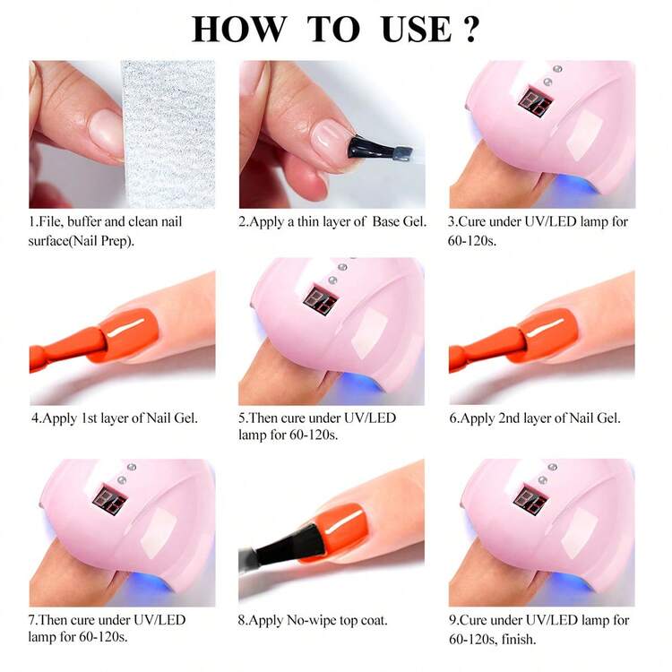 Mtssii 10ml Glass Bottle Cherry Red Nail Gel Polish Most Popular Autumn Winter Nail Supplies Varnish Semi Permanent Nail Art Manicure Soak Off LED UV Gel Nail Varnishes For Women GIfts - 深紅色 - 查看 6