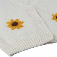 Women's Strawberry Print Button Down Long Sleeve V Neck Crop Cardigan Sweaterfall Clothes For Women   Winter Clothes For Women