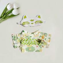 17cm Plush Doll Clothes, LBB Accessory Floral Shirt & Shorts, Cute & Fresh Japanese Style Outfit Set For LABOBO Doll - Multicolor - View 15