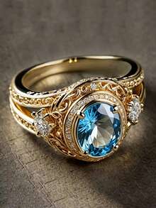 1 chiếc nhẫn Cubic Zirconia cao cấp, trang sức dành cho nữ, thích hợp cho đám cưới, lễ đính hôn, tiệc tùng, quà tặng ngày Valentine. - 1 # - Xem 13