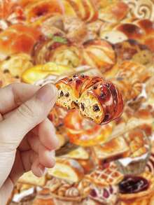 50/150/250pcs Baking Bread & Dessert Stickers For Decorating Luggage, Skateboard, Phone, Computer, Scrapbook - Multicolor - View 4