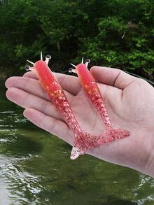 Goture 2pcs Submerged Iron Armored Shrimp Bionic Soft Shrimp Box Set Roady Soft Bait Freshwater Sea Fishing Bait