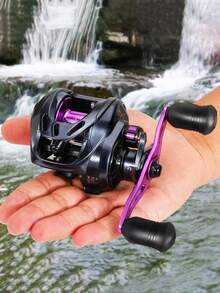 SOUGAYILANG Baitcasting 全套钓鱼套装：碳纤维两节鱼竿和 8+1 轴承渔线轮 | 8 公斤（17.8 磅）拖拽力 | 全套装备包括鱼线、拟饵、鱼饵和配件 | 颜色/款式可能有所不同 - 紫色 - 查看 9