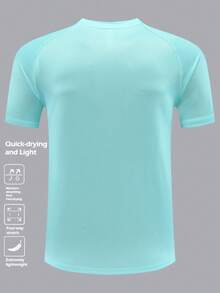 Customized Football Jersey With Logo, Name And Number, Unisex Sports T-Shirt Suitable For Football, Badminton And Volleyball, Spring/Summer - Mint Green - View 5