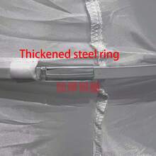 تنورة داخلية كبيرة الحجم، 6 حلقات، أبيض، فائق الكثافة، فستان زفاف، تنورة ذات قطر كبير سميك، قابلة للتعديل بقطر تقريبي 140 سم - أبيض - مشاهدة 3