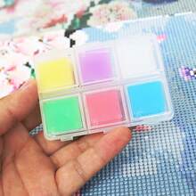 30/32/48/96pcs Diamond Painting Art Wax Refills For Diamond Art Dots Accessories, Colorful DIY Putty Glue And Wax For Diamond Art Embroidery Accessories With Storage Box - Multicolor - View 2