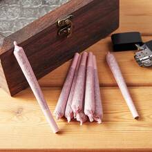 100pcs 1 1/4 Size Pre-Rolled Papers With Filter Tips, 84mm Pre Rolling Cones With Filling Device, Two Cones Holder, Cone Loader, Cleaning Brush, Slow Burning, Tobacco Accessories, Holiday Gift For Friends And Family - Hồng - Xem 7