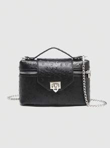 The 2025 New Vintage Ostrich Leather High-End Handbag Is Fashionable And Versatile. It Features A Classic Minimalist Style. The PU Leather Animal Ostrich Pattern Printed Single-Shoulder Bag, Handbag Chain Crossbody Bag, Valentine's Day. It Is High-End, Soft, Fashionable And Convenient To Carry. The Metal Lock Is Very Suitable For Daily Commuting, Shopping, Young Women, College Students, Newlyweds And White-Collar Workers