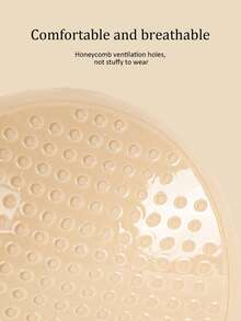 Solid Self Adhesive Strapless Bra Deep U Plunge Strapless Backless Sticky Underwire Push Up Adhesive Bra - Apricot - View 5