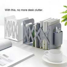 可调节防滑桌面书架，适合存放厚重书籍，可扩展书籍存储，重型书柜，适合办公室、家庭和学校使用