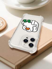 Simple And Beautiful Printed Cartoon Style Cartoon Goose Print Soft Shell Elegant And High-End Light Luxury, Durable And Long-Lasting, Resistant To Scratches And Drops (For National Day, National - 無色 - 查看 5