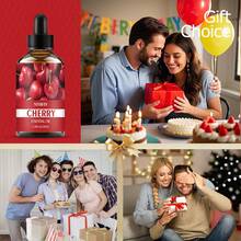 NIVAVIN 30ml/60ml/100ml Cherry Fragrance Essential Oil, Suitable For Facial Moisturizing, Hair, Skin, Body Care, Nourishing Smooth Skin, Fragrance And Aromatherapy/Massage/Care. Fragrant, Long-Lasting, Beautifully Packaged, Ideal Gift - 櫻桃香薰精油 - 查看 6