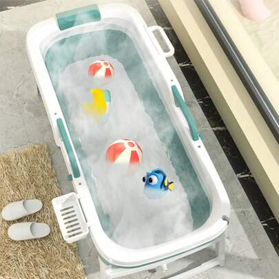 Folding Bathtub Bath Tub Warm Spa Soaking Barrel PVC Bucket Portable Foldable Home Bathroom Decor Summer Bathroom Accessories