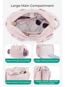 Versatile Multi - Color Tote Bag With Bow – Chic Design, Roomy Compartments, Fits Work, Shopping & Travel & Daily Errands - Black - View 7