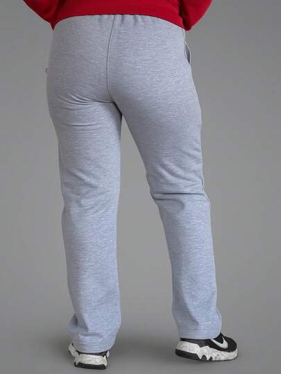 HAWKNYLAN Pants Regular Fit de algodón con cardigán al tono  Liso    Casual    Material Compuesto