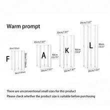 1 مجموعة من حامل الزهور الاكريليك الشفاف متعددة الأحجام وارتفاعات مختلفة، بتصميم فرنسي رومانسي مربع وأسطواني طويل، مناسب لحفلات الزفاف والأعياد وأعياد الميلاد والتخرج والعودة إلى المدرسة، ديكور خارجي - شفاف - مشاهدة 9