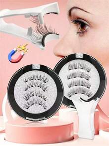 Magnetic Eyelash Set - Natural Lashes, No Glue Or Eyeliner Needed, Lightweight & Reusable, Optional Comes For Easy Application - Multicolor - View 5