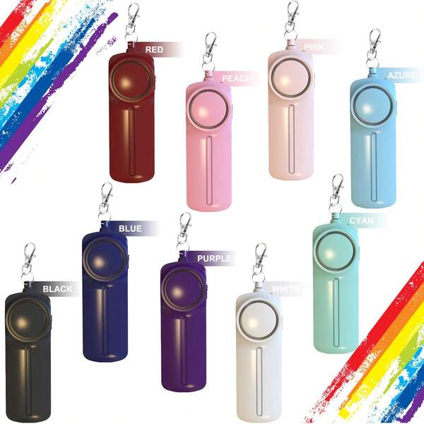 1 Pack 130DB Safe Sound Personal Alarm, Personal Security Alarm Keychain With LED Lights, Emergency Safety Alarm For Women, Men, Elderly