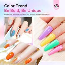 SAVILAND 36 Colors Gel Nail Polish Set: 39 PCS All Season Gel Nail Polish Sheer Glitter Solid Charm Colors With Base Gel Glossy Matte Top Polish Set Christmas Gifts For Manicure Nail Art - 36 Colors - 查看 3
