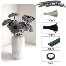 Grey Chenille Stems, 200/400pcs Grey Pipe Cleaners For Crafts, 4 Colors, Grey Pipe Cleaners Craft Set, Solid Color Chenille Stems, Pipe Cleaners Craft Supplies, Pipe Cleaners Chenille Stems For Craft, Fuzzy Sticks Pipe Cleaner Brush For DIY Art Creative Craft Decorations - Grey - View 16