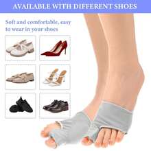 1 Pair Toe Separator With Gel Pads, Non-Slip Toe Protector, Unisex Day & Night Foot Support, Comfortable Toe Spacer Socks, Suitable For Autumn/Winter Insulation,Galentines,Puppy,Carnival,Party Decorations