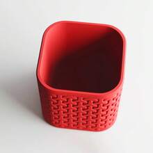 ORIZZONTE Dekorative Vase mit geometrischem Muster – erhältlich in zwei Größen – ideal als Heimdekoration, Tafelaufsatz oder Blumenhalter, 100 % Made in Italy, Versand aus Italien - Rot - Übersicht 6