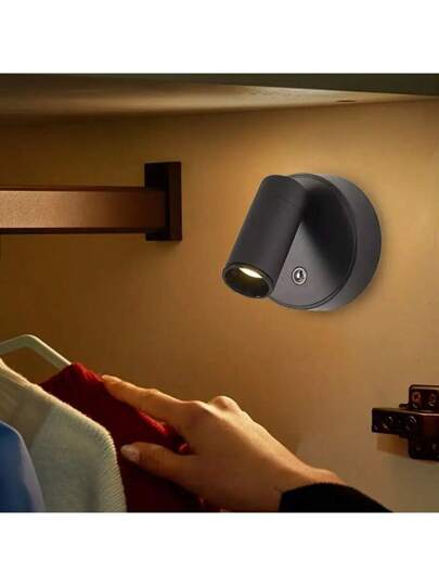 ABS Material LED Wand Lamp, USB Powered, 360° Rotatable Night Light, Touch Switch, Adjustable, Moderne St alone Or Magnetic Mounted Spotlight Indoor/Outdoor/Living Room/Dining Room/Bedroom/Bar view 3