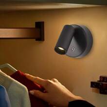 2pcs ABS Material LED Wall Lamp, USB Powered, 360° Rotatable Night Light, Touch Switch, 3-Color Adjustable, Modern Standalone Or Magnetic Wall Mounted Spotlight Suitable For Indoor/Outdoor/Living Room/Dining Room/Bedroom/Bar Decor