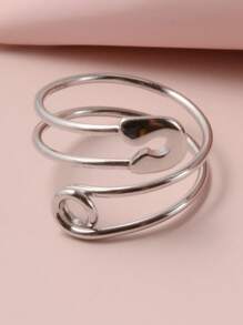 Pin Design Cuff Ring