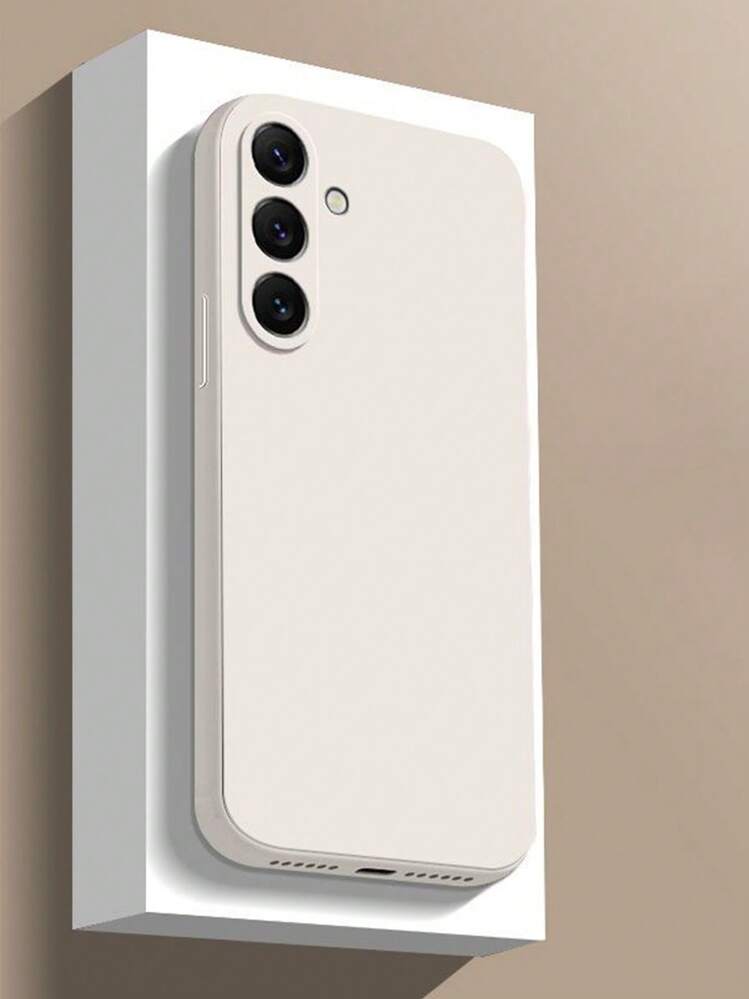 极简纯色米色防刮手机壳，兼容三星 Galaxy S25/S25PLUS/S25 Ultra/A16/A36/A26/A56/A50/A12/A32/A52/A72/A51/A21S/A13/A14/S24/S24PLUS/S24Ultra/S20/S23/S22/A53/S20FE/S21/11/12Pro/12/12X/13Pro/14Pro/15Pro/X3pro，红米 10/9/Note9/12c/Note11pro/Note8Pro/9C/9a，防水、防摔、防碰撞 - 米色 - 查看 3