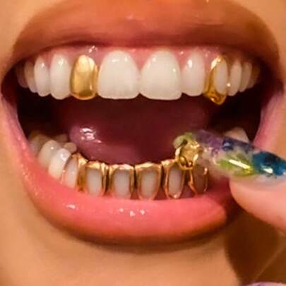 3 件套空心牙套、嘻哈牙套、舞台道具牙齿配件