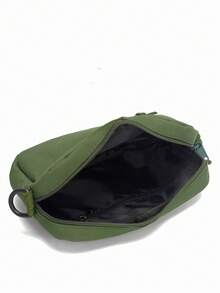 peach tree 1 件简约纯色小方包，休闲百搭男士轻便防水尼龙迷你单肩包，桃树品牌 - 綠色 - 查看 10