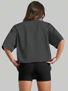 SUPEKYKO 大码女式短袖T恤 - 宽松运动上衣，适合健身、瑜伽和休闲穿着 | 四季皆宜