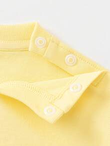 Balabala Baby Girls Graphic Pattern T-Shirt, Summer Fashion Animal Style Sleeveless T-Shirts - Yellow - View 7