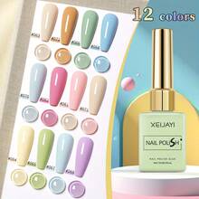 XEIJAYI 12pcs 15ml Gel Nail Polish Set Semi Permanent UV Gel Polish Kits All For Manicure Kit Soak Off UV LED Vernis Nail Art DIY Home Salon Gift For Women - 彩色 - 查看 2