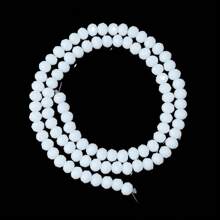 1pc White Ceramic Faceted Abacus Crystal Flat Bead, Fashionable Versatile All-Match Handmade DIY Beading Supplies, Suitable For Making Bracelets, Necklaces, Jewelry, Funky Jewelry, Phone Straps, Keychains, Wholesale Beads