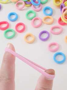 181件套女孩水钻花朵发夹、弹力发圈、发绳、蝴蝶结发带、时尚发饰，适合日常使用，礼品 - 彩色 - 查看 4