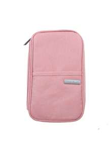 1 pieza Bolsa para pasaporte, titular de pasaporte y tarjeta, funda protectora impermeable, bolsa de almacenamiento de viaje, bolsa multiusos para documentos en el extranjero