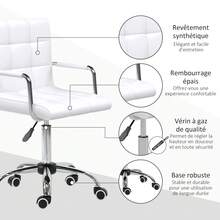 Office Chair - Blanc - Voir 6