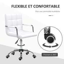Office Chair - Blanc - Voir 5