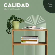 Mesa Auxiliar | Mesa Minimalista para Sala y Recámara | Mesita de Noche, Lateral o Centro de Mesa | Multiusos y Moderna | Hecho en México | Decoracion Hogar (Café, Pop) - Cafetería - Ver 5