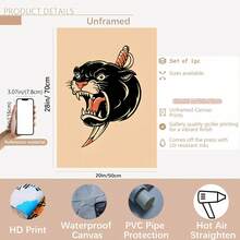 3 bức tranh tường nghệ thuật hình xăm rắn đóng khung bằng gỗ, trang trí tường hình xăm Flash, tranh nghệ thuật tường cổ điển truyền thống, áp phích vải canvas sáng tạo, tranh nghệ thuật tường vải canvas chống thấm nước, tranh tường nghệ thuật làm quà tặng, trang trí tường phòng ngủ, trang trí nhà và ký túc xá, tranh tường có khung - Nhiều màu - Xem 14