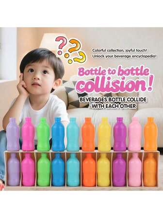 Children's Funny Beverage Color Matching Game, Early Education Guessing Fun, Memory Training, Interactive Tabletop Game Toy, Exercises Kids' Memory And Logic Skills, Party Game, Suitable For Boys And Girls, Great Halloween And Christmas Gift For Children