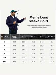 CAMEL CROWN Men's Long-Sleeve Sun-Protection Shirt Outdoor Quick-Drying Hiking Fishing Button-Down Shirt