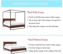 Pink Canopy Netting For Bed - 4 Corner Canopy For Beds, Canopy Bed Curtains, Bed Canopy For Girls Adults, Bedroom Decor (Full Size, Pink),11376874 - 玫紅色 - 查看 8