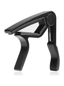 Guitar Capo For Acoustic & Electric Guitars - Professional Adjustable Spring-Loaded Clamp For Guitarists & Musicians - Perfect For Live Performances, Studio Recording & Practice - Includes Bonus 5-Piece Guitar Picks Plectrums Set - Black - View 4