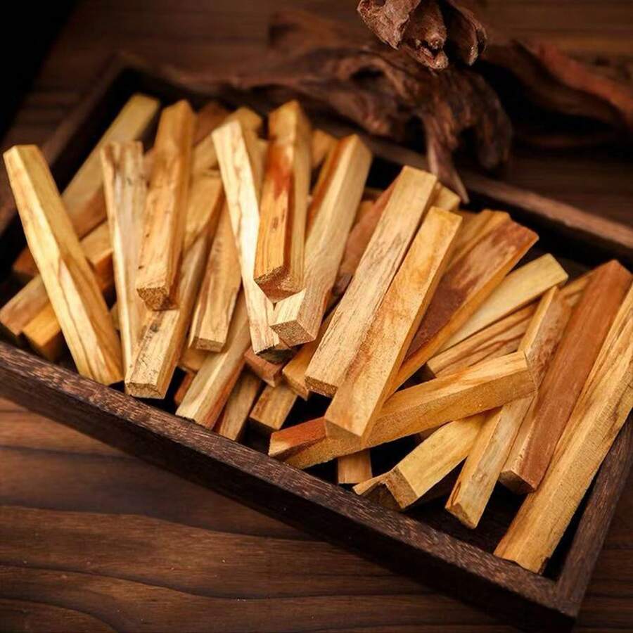 1pc/10pcs Home Purifying Magnetic Field Air Purifier, Imported Peruvian Palo Santo Wood Sticks, High Oil Old Growth Original Wood Sticks, Air Purifying, Smoke Cleansing, Aromatic Incense