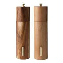 Set de 1/2/3 molinillos de pimienta manuales, molino de pimienta de madera para uso doméstico, para pimienta negra y sal marina en restaurantes - Marrón - Ver 19