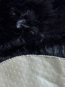 1 件纯色仿羊毛长毛绒椭圆形地毯，防滑耐用柔软，适用于客厅、餐厅、厨房、浴室等。柔软舒适，厚度适宜 - 感觉就像走在柔软的云朵上 - 彩色 - 查看 6