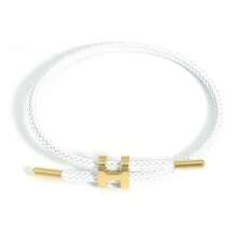 1pc Adjustable Stainless Steel Wire Rope Bracelet, 3D Hard Gold Plated - Adjustable Hand Strap - View 17